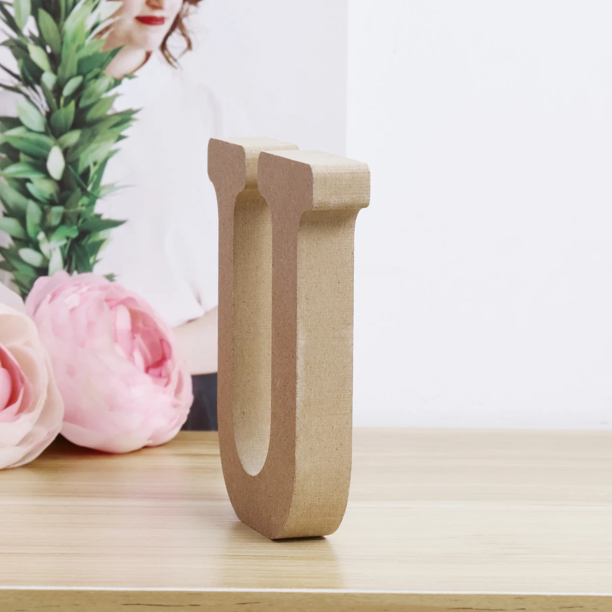 

Wooden Letter Ornaments Gold Decor Sign Board Decoration Wall Plaques Letters for Alphabet Nursery