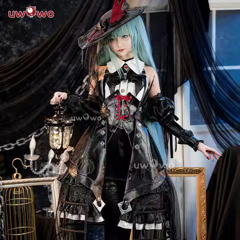 LAST BATCH UWOWO Mikku Cosplay Fanarts Gothic Witchh Halloween Cosplay Costumes Full Set