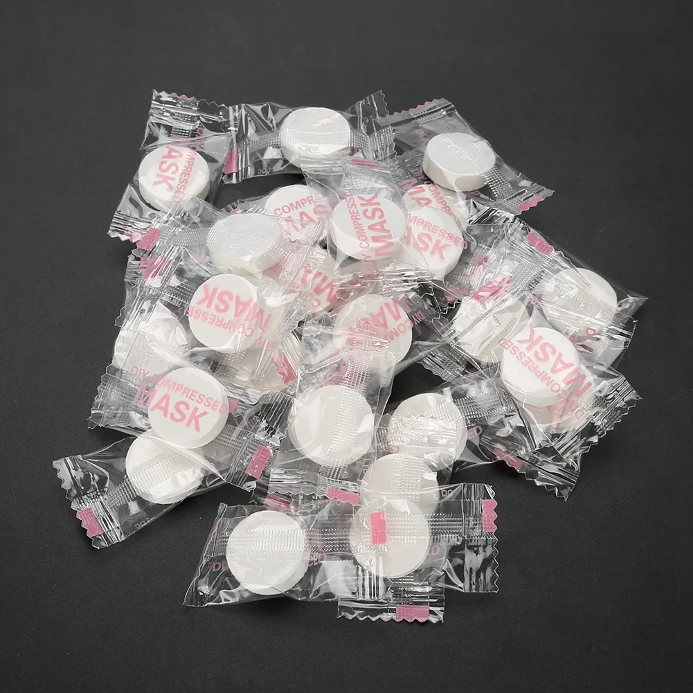 500pcs bag Disposable Facial Mask NOn Woven Compressed Face Mask DIY Facial Mask