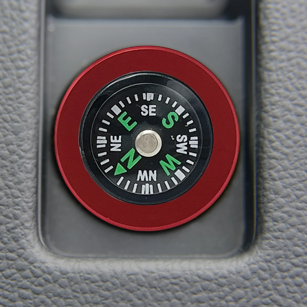 Compass Button Car Cigarette Lighter Plug Car Cigarette Lighter Plug Cover Dustproof Aluminum Alloy Waterproof for Auto Vehicles