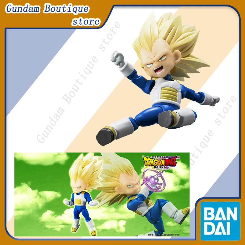

Bandai Genuine SHF Dragon Ball VEGETA (MINI) Super Saiyan 3 -DAIMA- Anime Action Figure Collectible Model Toys Gift Children Kid