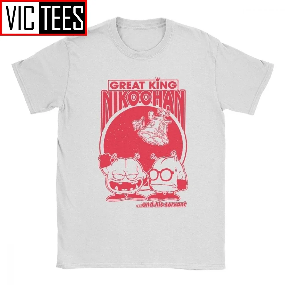 Evil King Nikochan Arale T Shirts Men Pure Cotton Casual T-Shirts Slump Toriyama Anime Manga 90s Cute 80s Tee Short Sleeve