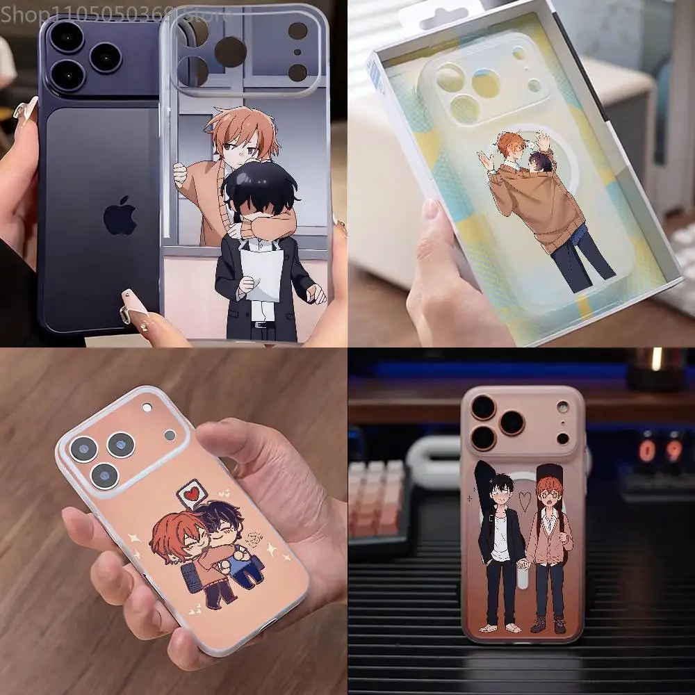 

S-SASAKI and M-MIYANO BL Phone Case For iPhone 17,16,15,14,13,12,11 Pro,Max,Plus,Mini,Air,E Magnetic Magsafe Frosted Transparent