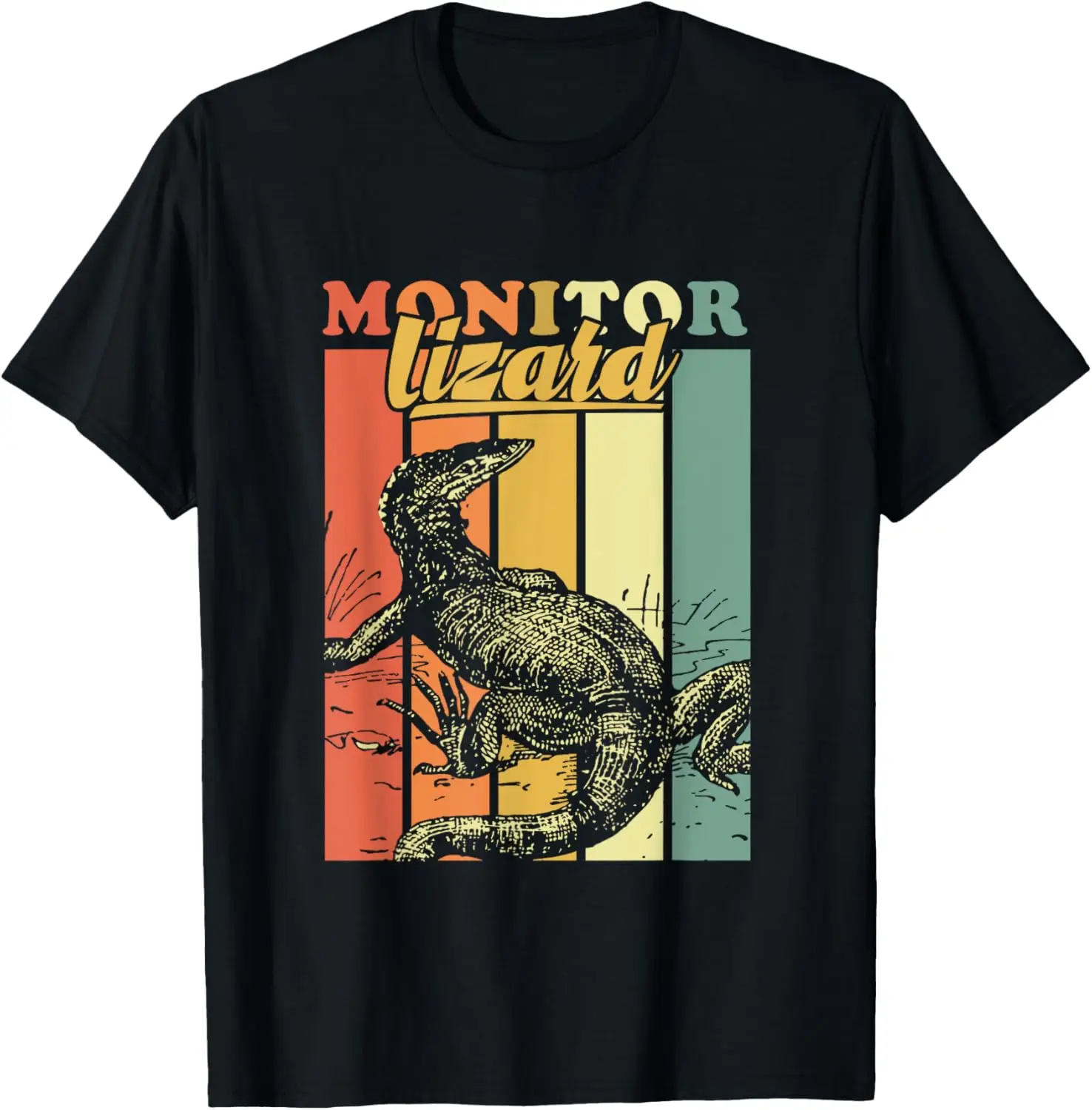 

Retro Vintage Style Animal Monitor Lizard T-Shirt