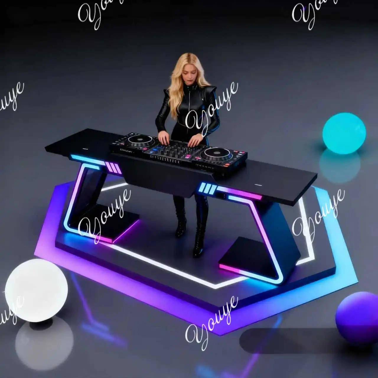 Bar KTV box DJing Di Night game DJing table DJing machine stand Mixer console