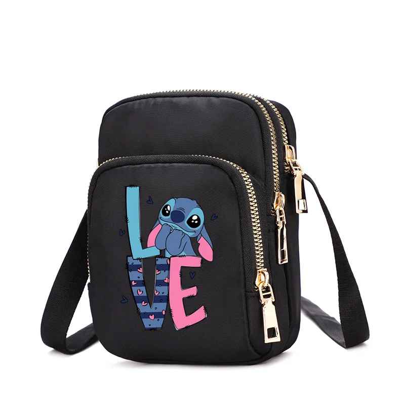 2024 Disney Lilo & Stitch Minnie Mouse Tinkerbell Women\'s Shoulder Bag Handbag Female Cartoon Handbags Casual Bags Crossbody Bag