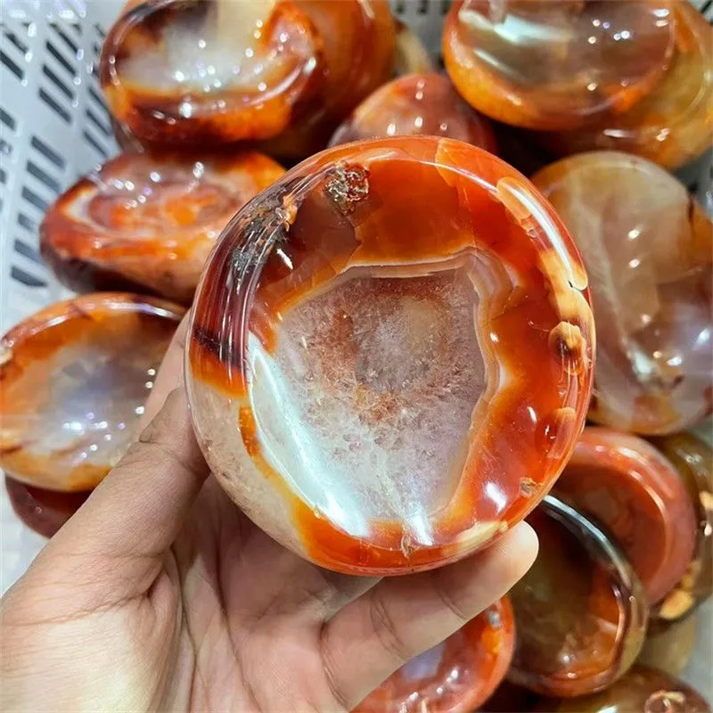 9-10cm Natural crystal melted stone feather big drop home decor