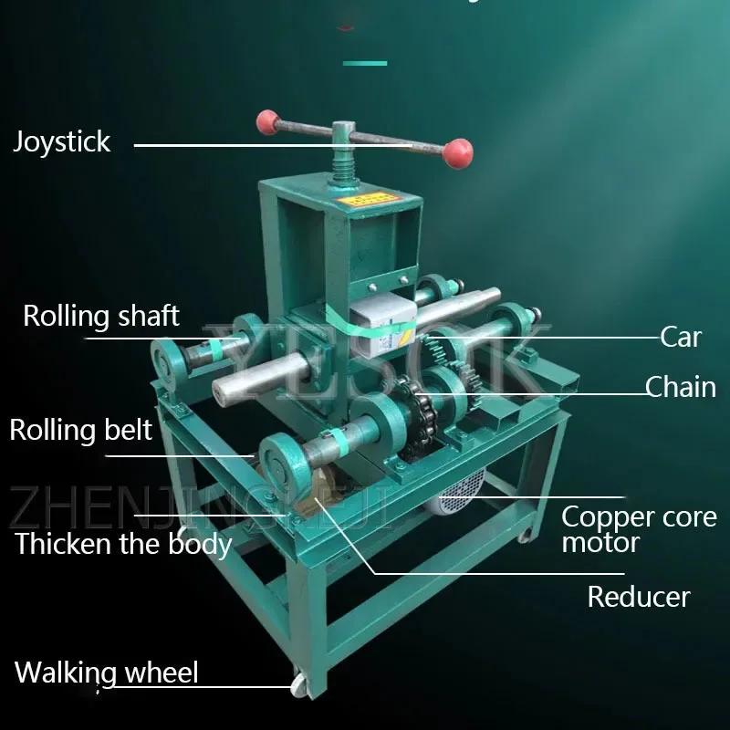 Electric Pipe Bender Small Hydraulic Press Brake Multifunctional Square Tube Round Tube Greenhouse Steel Pipe Iron Bending Tools