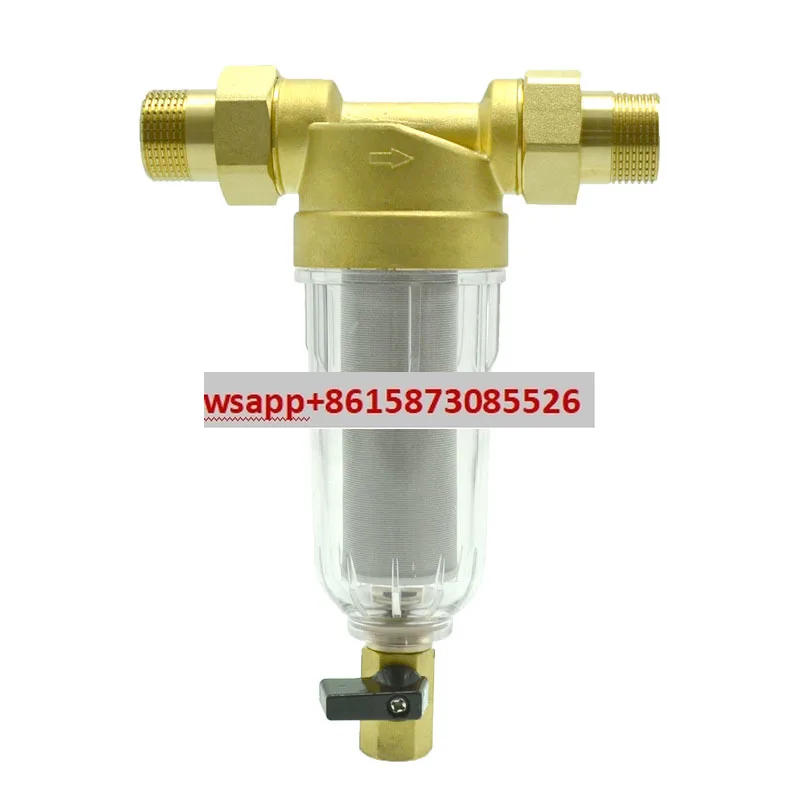 家庭用大流量水道水プレフィルター、家全体の中央浄水器、水路プロテクター、ステンレス鋼フィルタースクリーン