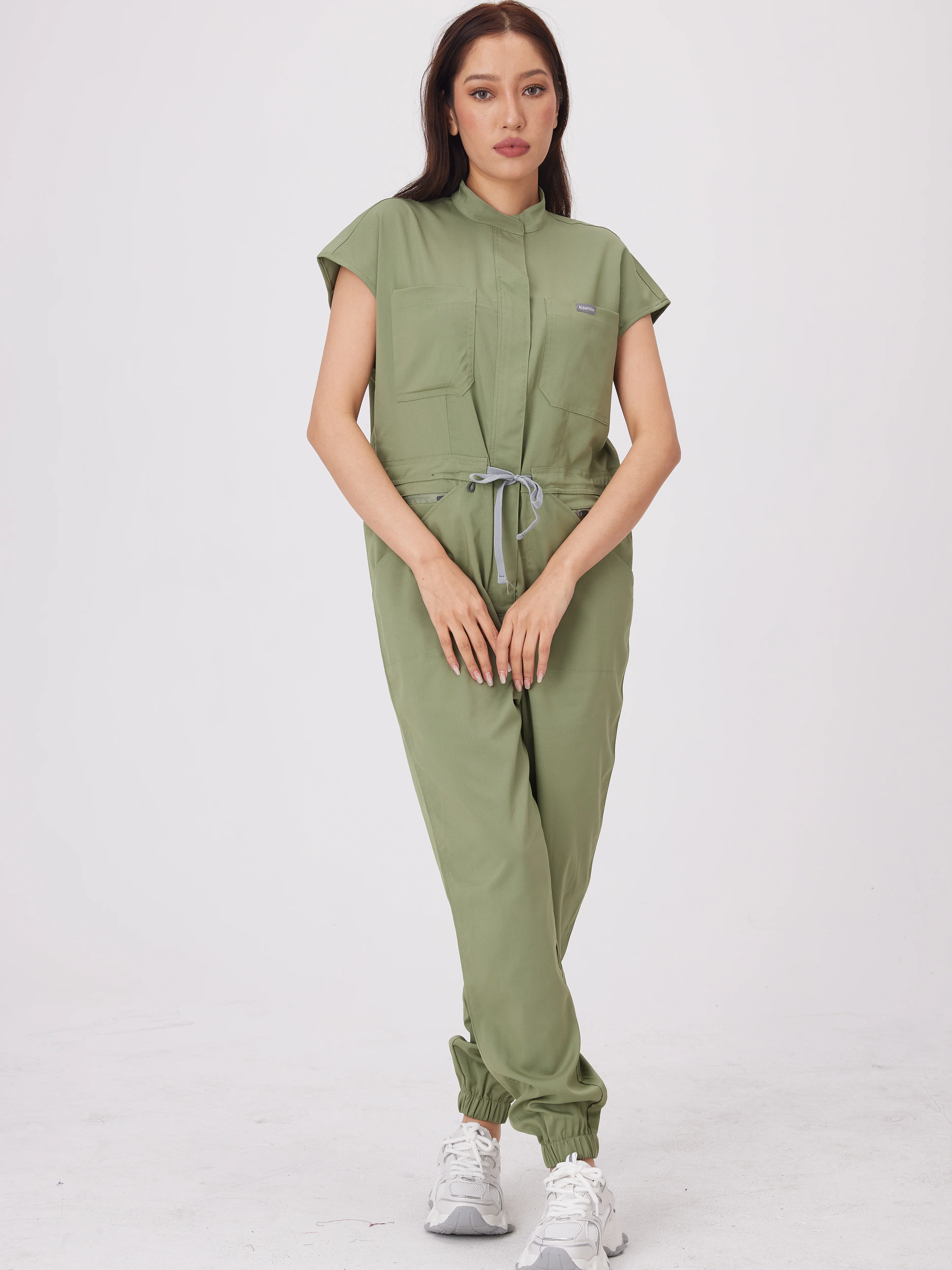 Wholesale Medical Apparel Scrub Uniform Women Short Sleeved Scrubs Jumpsuit Medical Hospital Clothing Scrub Uniforms with Pocket