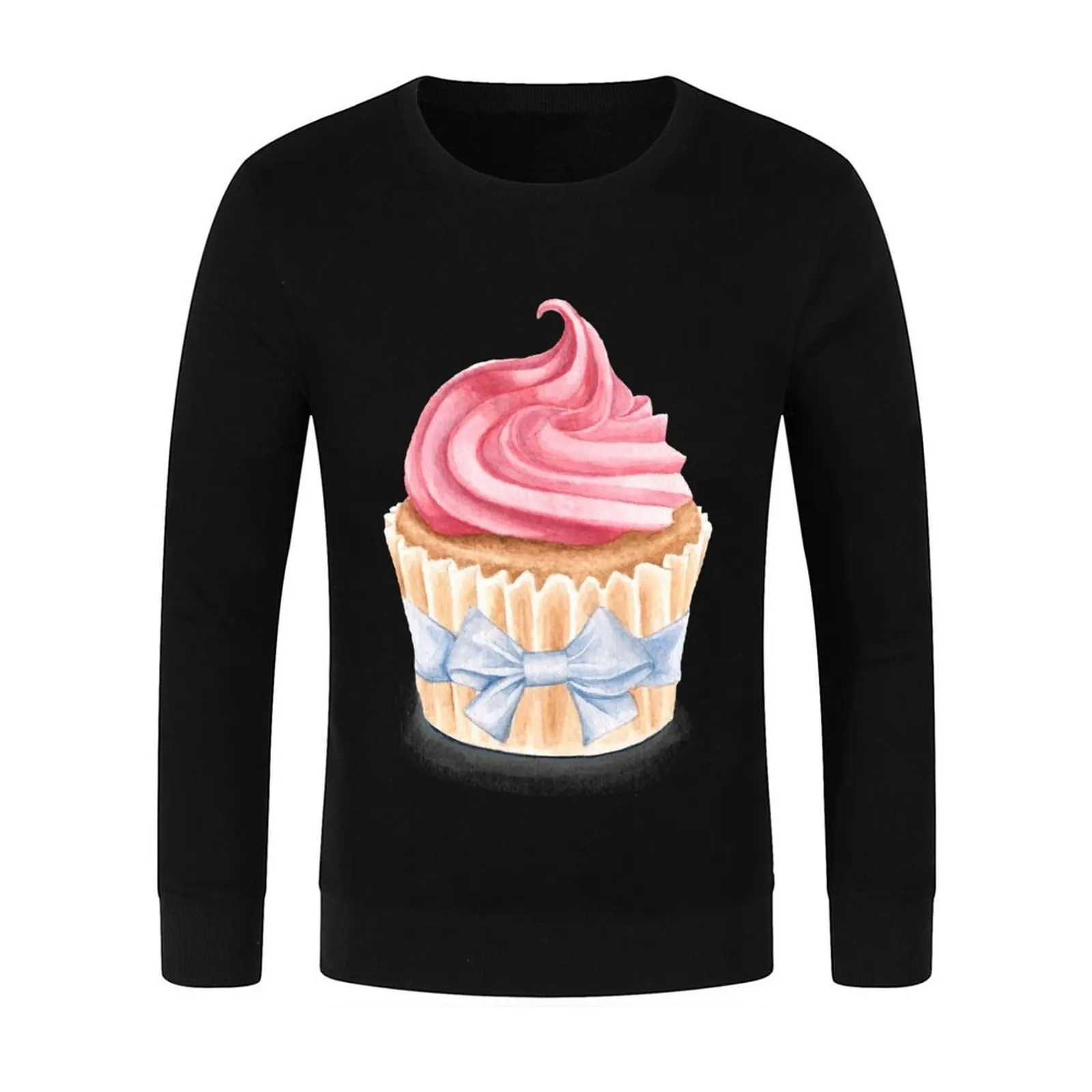 بلوفر كب كيك وردي ملابس رجالي على الطراز الياباني تي شيرت جرافيك للرجال موضة الرجال البلوز