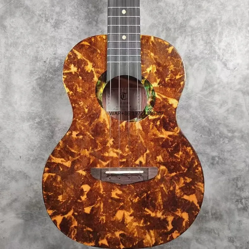 

Высококачественная профессиональная 26-дюймовая гавайская гитара с однотонным верхом и матовой отделкой, 4-струнная, недорогая цена