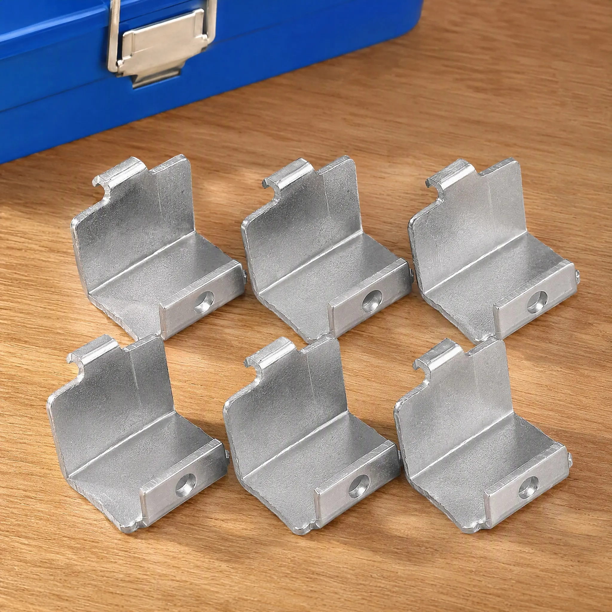 6Pcs Commercial Grade Refrigerator Shelf Clips Space Saving Anti Slip Design Shelf Stabilizer for Beverage Cabinet Freezer