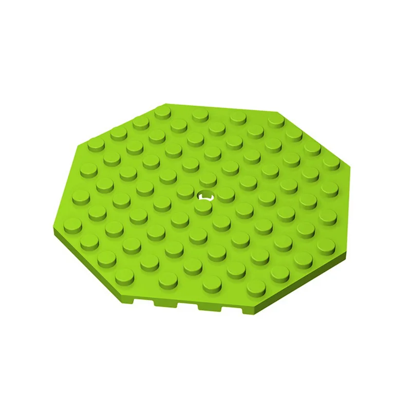 1pc Compatible MOC Brick Parts 89523 Plate Special 10 x 10 Octagonal with Hole Building Block Particle DIY Assmble Kid Toy Gift