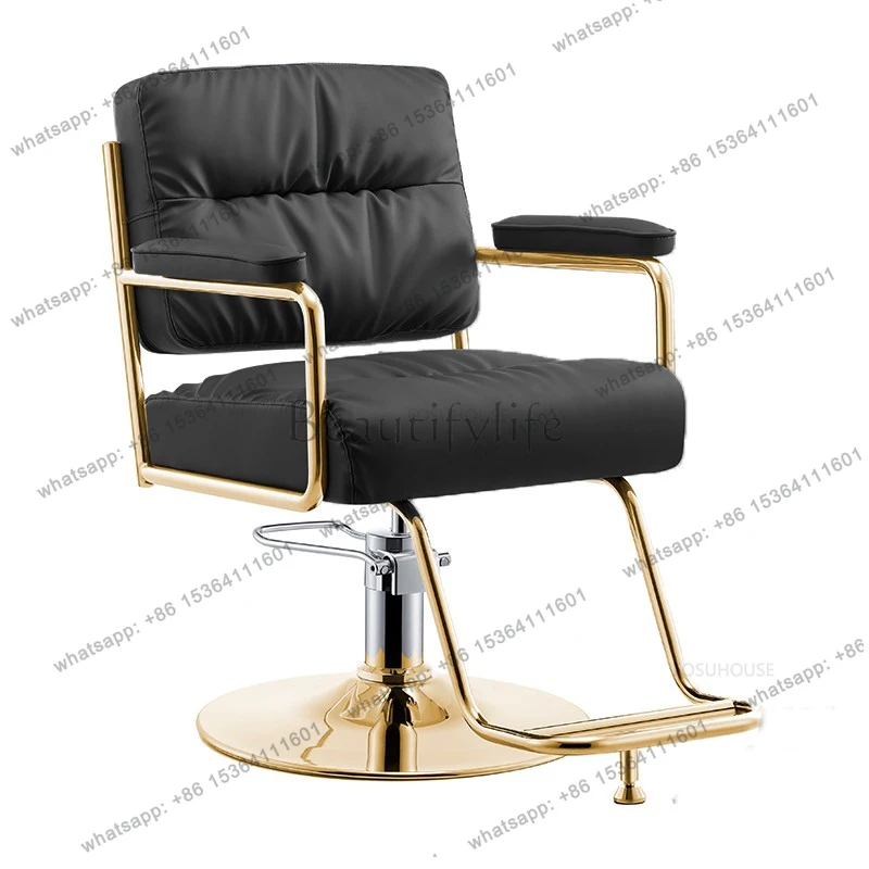 

Modern Minimalist Barber Chairs Hair Salon Special Hairdressing Chair Liftable Swivel Barber Chair Nordic Salon Chair Furniture