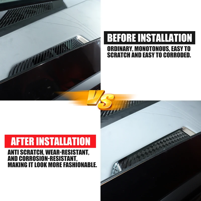 

1Pcs Stainless Steel Black For BMW X3 G45 2025+ Car styling dashboard speaker mesh cover decorative sticker interior accessories