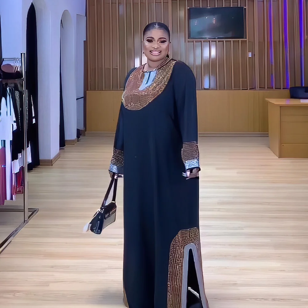 Best Selling African mother robe african dresses for women traditional Rhinestone decoration evening dresses woman elegant