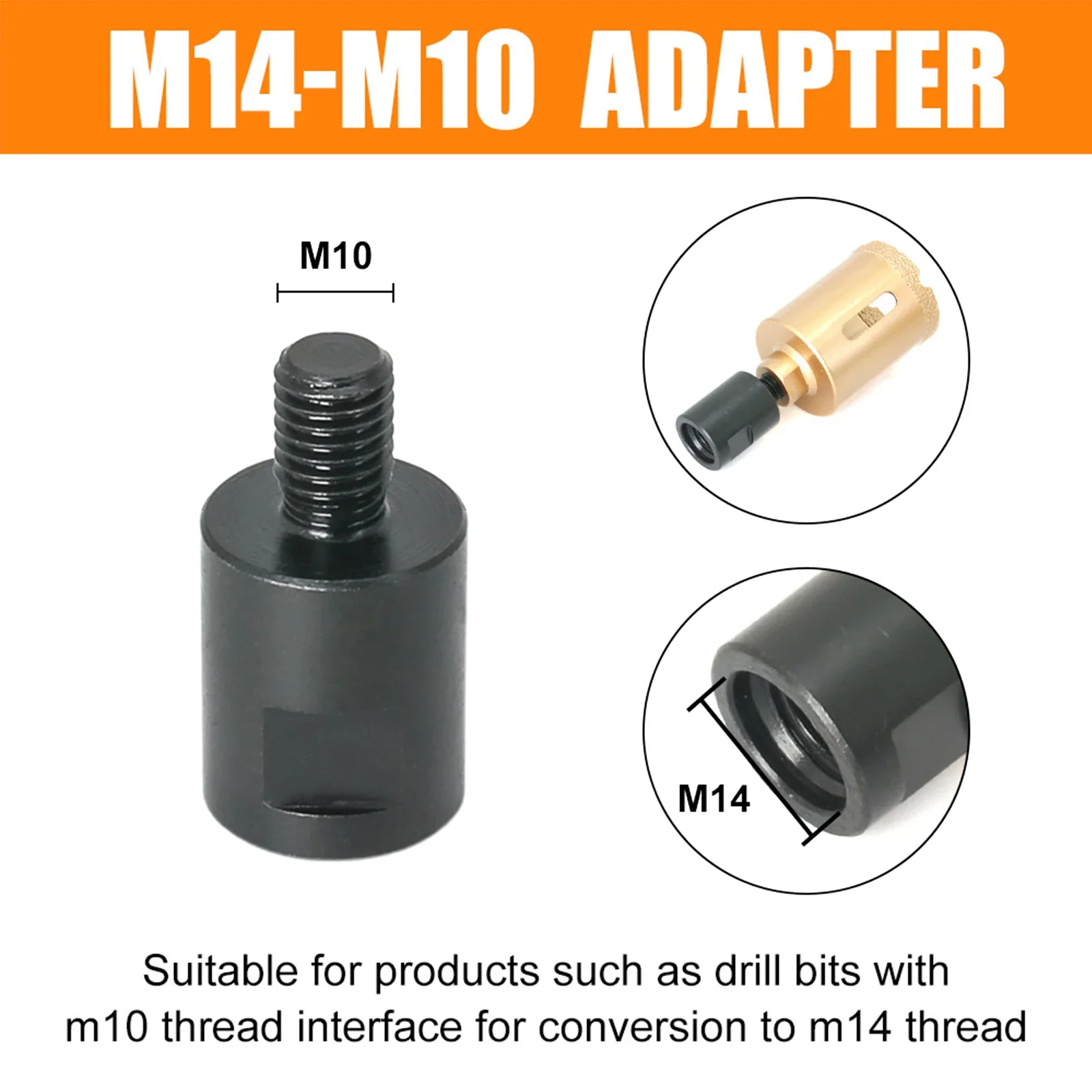Imagem -04 - Angle Grinder Adapter Converter Interface Connector Parafuso de Ligação Rod Nuts Slotting tipo M10 M14 811 100 tipo 125