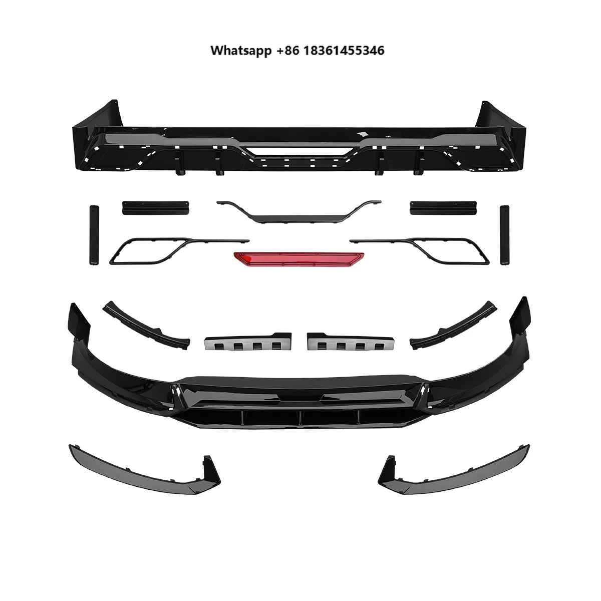 For 2024+ Alphard New Released Alphard 40 Series KT Design Glossy Black AeroKit