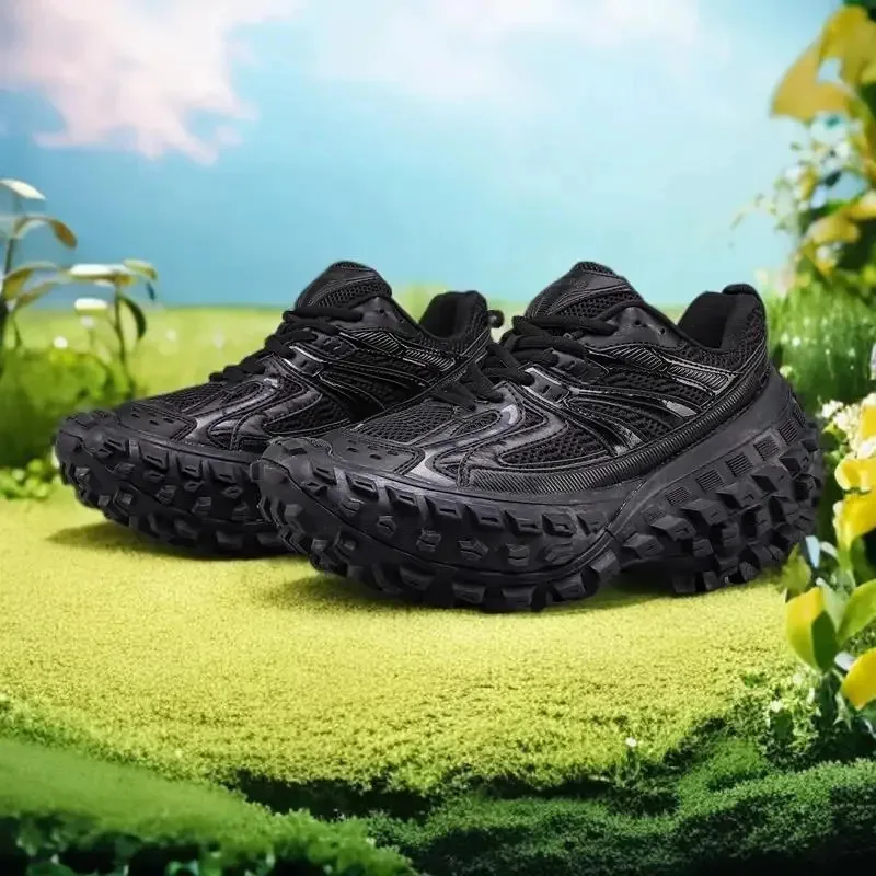 

Fashion Men's Or Women's Thick-soled Sports Shoes 2026 Spring Rivet Design Couple Sports Shoes Breathable Casual Shoes