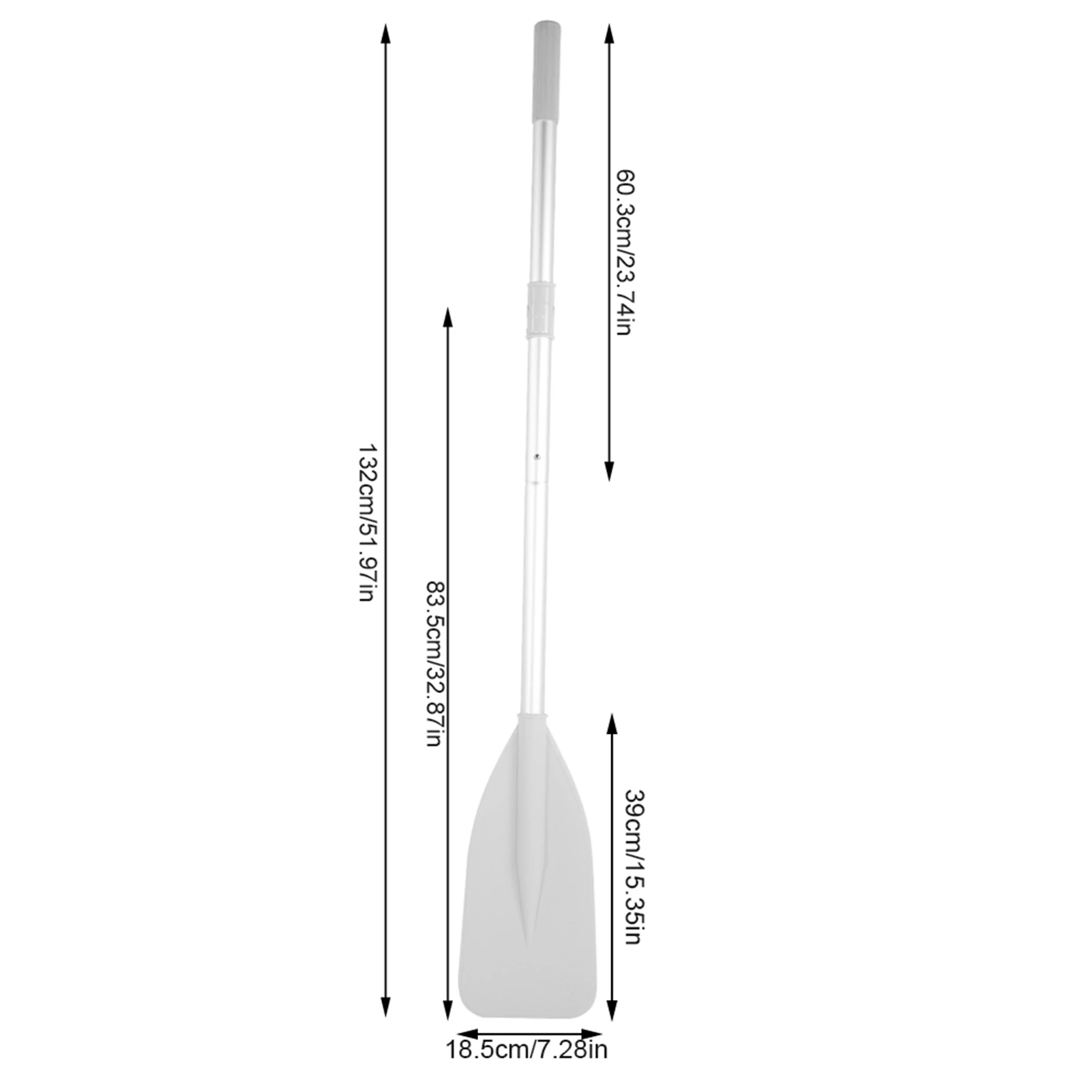 Paddle High Toughness Inflatable Boat Dinghy Canoe Water Marine Sports Aluminium Alloy Oars Paddle with Rod Set Dinghy