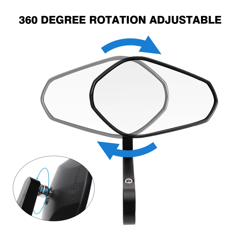 لسوزوكي GSX-8S 2023-2025 دراجة نارية بار نهاية مرآة المقود الرؤية الخلفية الجانب مرآة محدبة مرايا الرؤية واسعة قابل للتعديل GSX8S