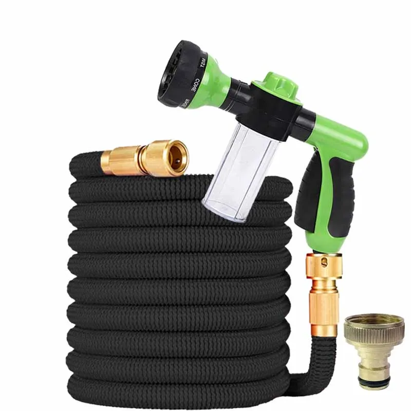 

1 шт., садовый водяной шланг, расширяемый резиновый волшебный водяной шланг, многофункциональный водяной пистолет для пенопласта для садовой фермы, инструменты для очистки орошения