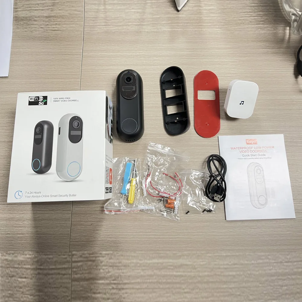 Tuya Smart 1080P Camera Digital Visual Intercom 2.4GHz 5GHz Video Doorbell Waterproof Night Vision Home Security WIFI Doorbell