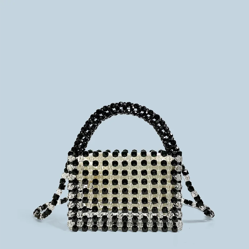 

Xiaohongshu Woven Handbag, Beaded Handmade Bag, Same Style, Shoulder Bag, New Style, 2024 Autumn