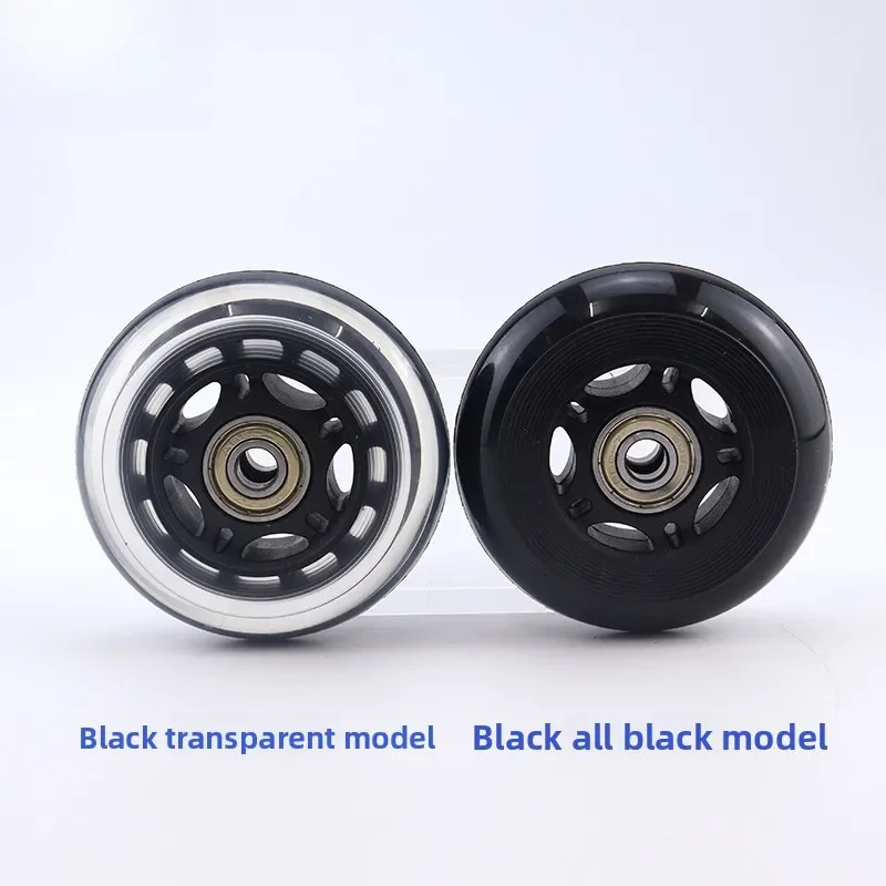 2/2.5/3 Inch Transparent PU Single Wheel, Polyurethane Swivel Caster Roller Furniture Skate‑Shoe Accessory