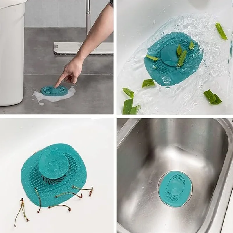 New Portable Drain Stopper Kitchen Sink Stopper Drain Plug Floor Drain Hair Stopper Bath Catcher Sink Strainer Cover Tool