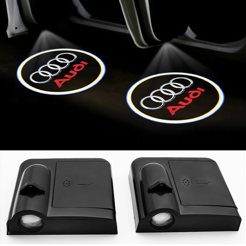 

Led Car Door Logo Welcome Light For Audi A4 B5 B6 B7 B8 B9 A1 A3 8V 8P 8L A6 C5 C6 C7 A5 A7 A8 Q3 Q5 Q7 TT S3 S6 Sline Quattro