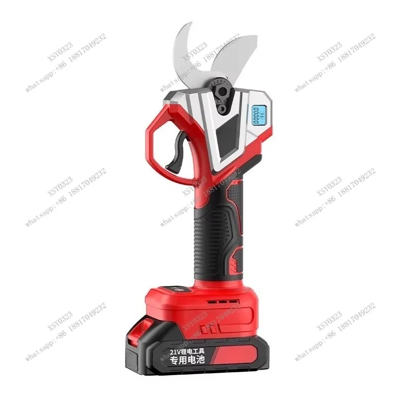 Cordless Electric Pruning Shears Rechargeable Lithium Battery Branch Cutter for Garden Fruit Tree