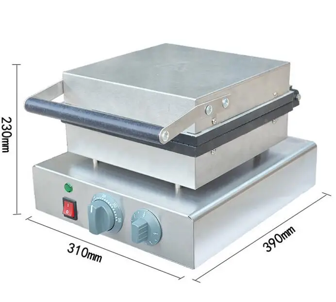 사각형 모양 아이스크림 콘 메이커, 전기 와플 메이커, 상업용 콘 만들기 기계, 계란 콘 롤 메이커