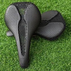 RYET 3D Printed Saddle 245mm*143MM 162g 7*9mm Full Carbon Bicycle Seat MTB Gravel Road Saddle Cycling Bike Seating Accessories