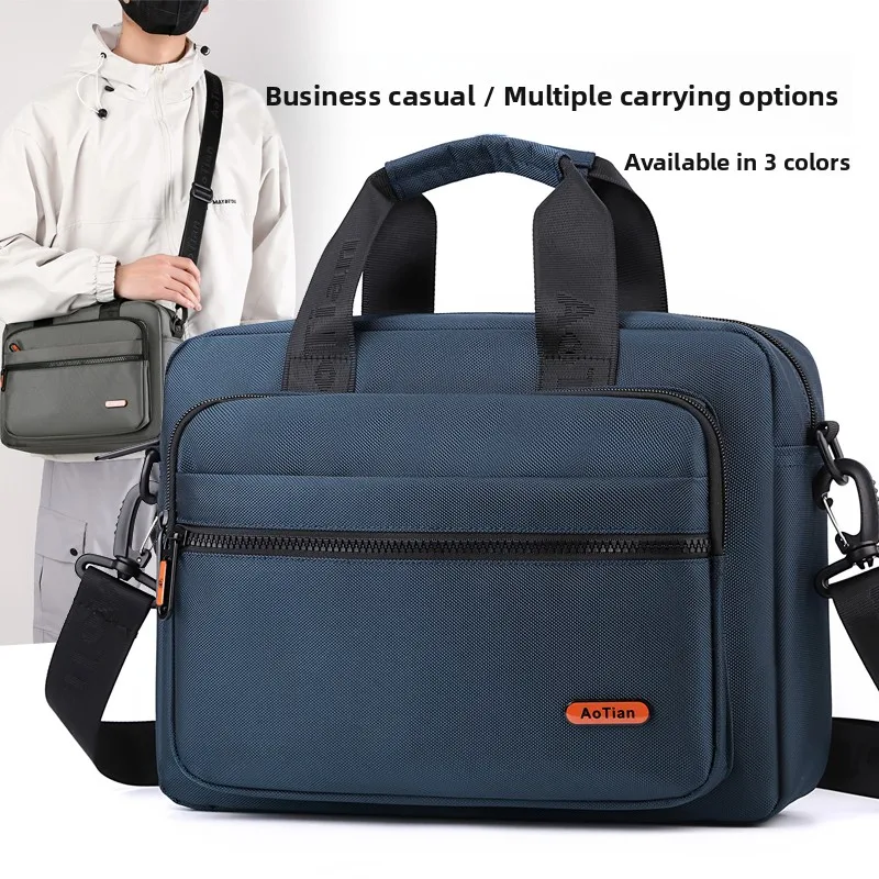 

Новая мужская повседневная сумка через плечо 2024 года для работы, поездок на работу и путешествий, из нейлона, молодежная