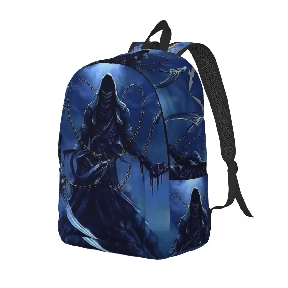 Like-Metallica Fashionable and avant-garde, fully printed, comfortable student backpack for carrying.