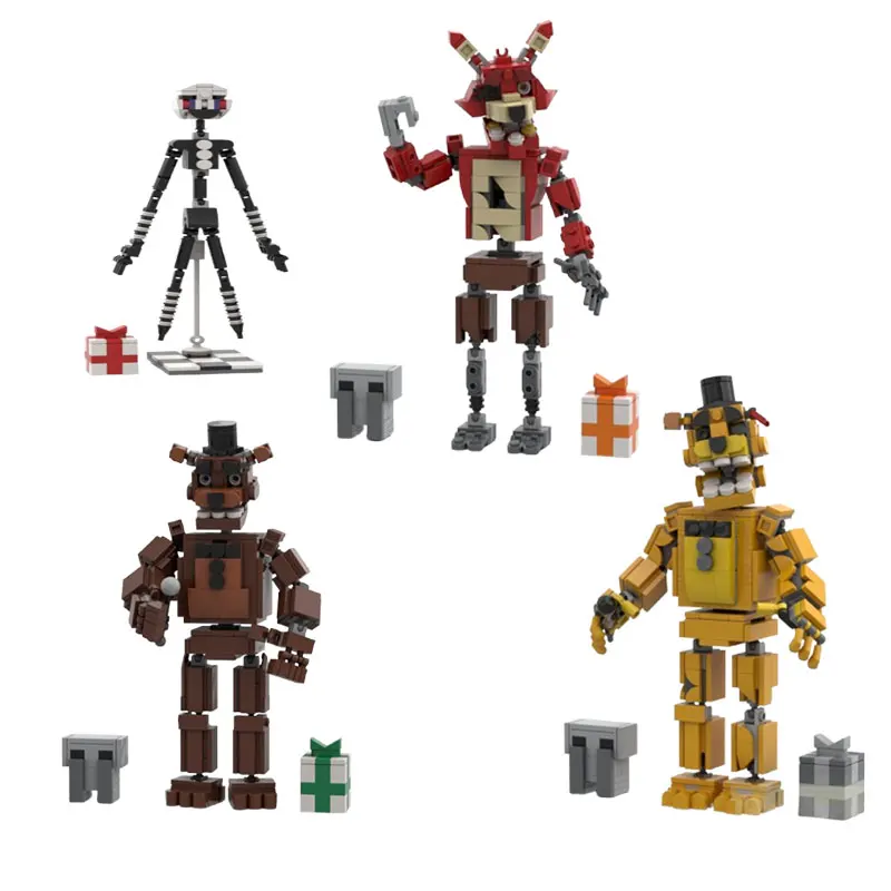 

In-stock MOC- 228148 229203 Creative Mecha Model DIY Small Particle Assembly Building Block Educational Toy Model Gift Set Ornam