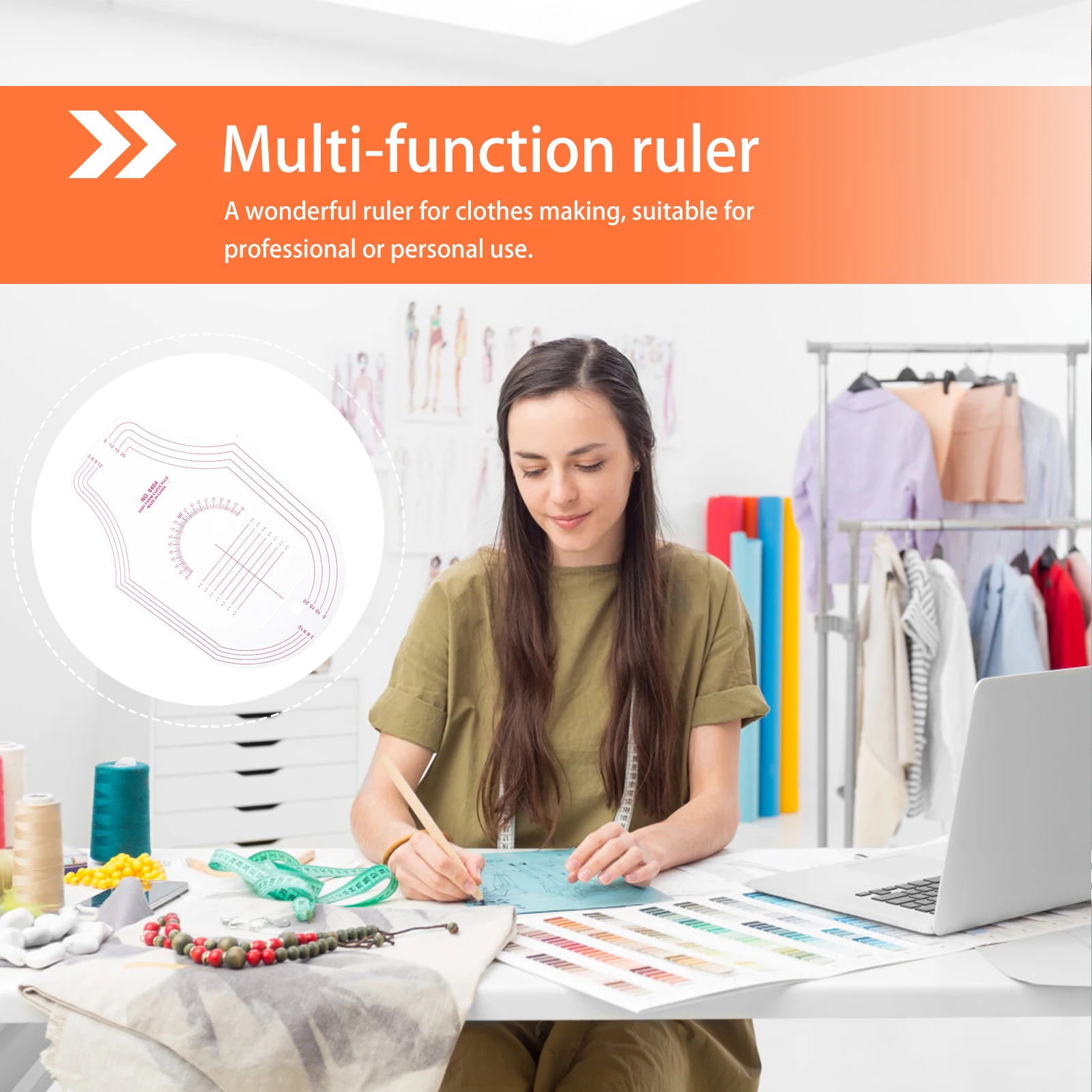 Multifunctional Curveไม้บรรทัดตัดเย็บPrecision Patchworkภาษาฝรั่งเศสคําเสื้อผ้าQuiltingไม้บรรทัดสําหรับทําเสื้อผ้าClear Scale