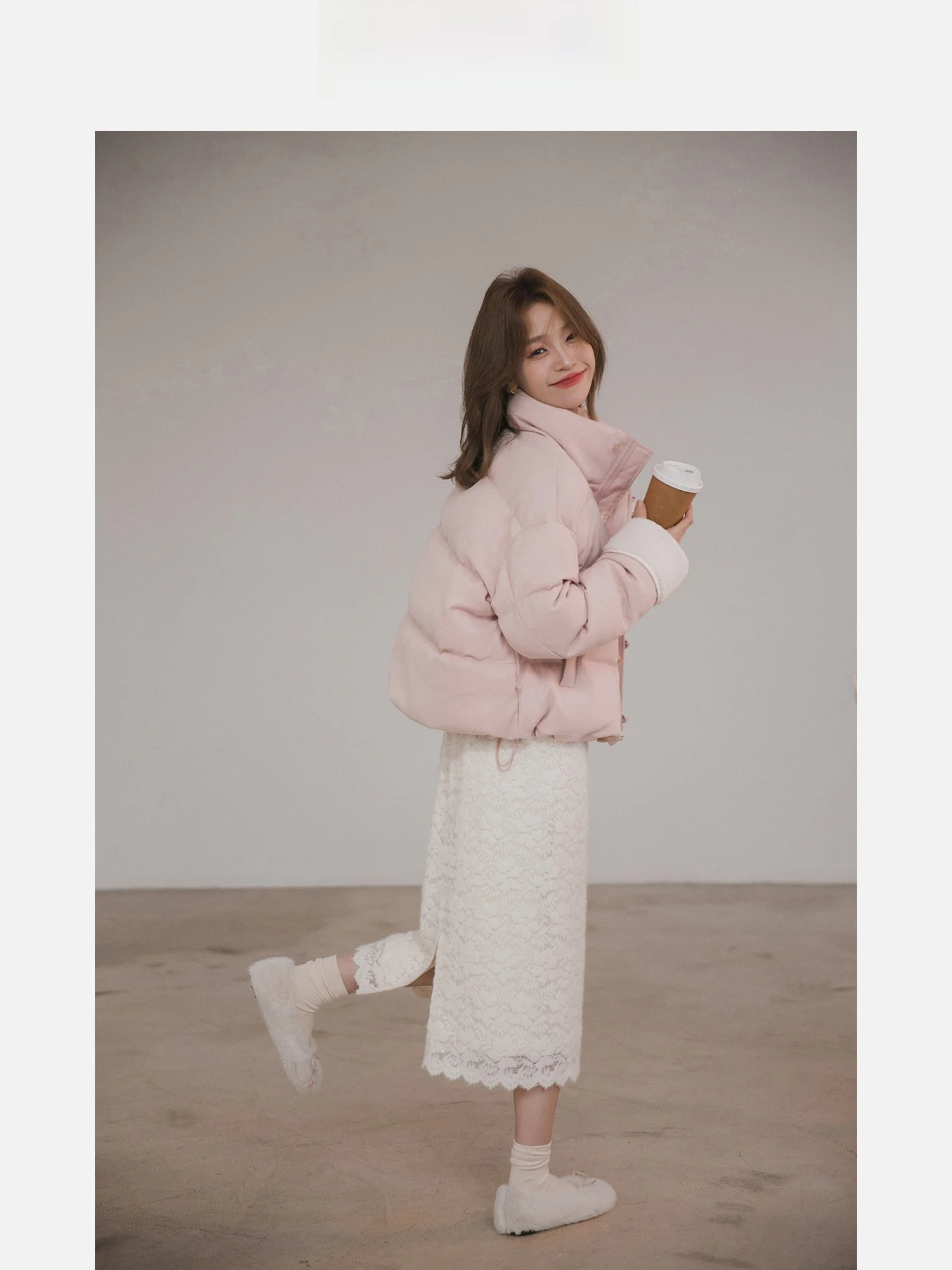 

Xiaogulii, новая теплая китайская хлопковая куртка со свободным воротником, зима 2025, новинка 202, корейская версия