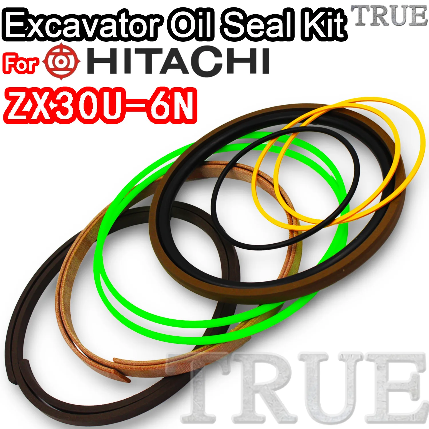 For ZX30U-6N Hitachi Oil Seal Excavator Repair Kit ZX30U 6N Machinery Maintenance Floating Rebuild Parts MOTOR Piston Rod Shaft