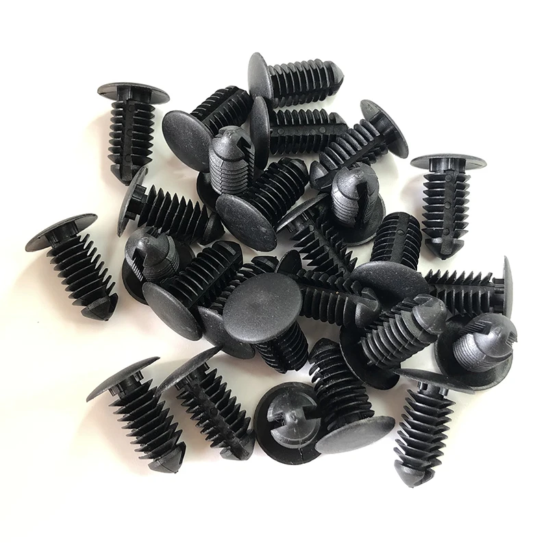 1000Pcs 10mm Hole Car Fixing Clips Trim Panel Plastic Retainer Rivets Fender Bumper Shield Retainer Clips For GM Ford Chrysler