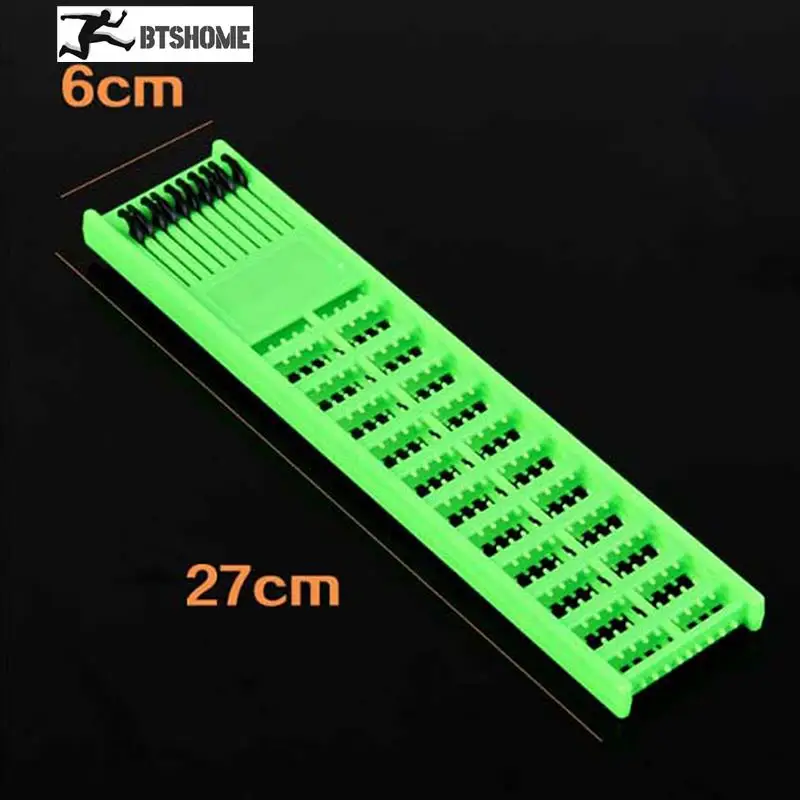 Hameçons à ressort Double face en plastique ABS, 1 pièce, support de pêche de stockage