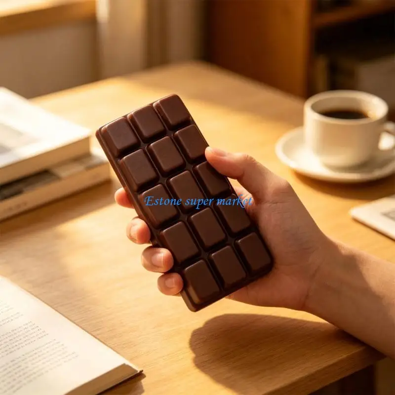 090B Chocolate PU Squeeze Toy Hand Therapy Exercise Device Stress Relief
