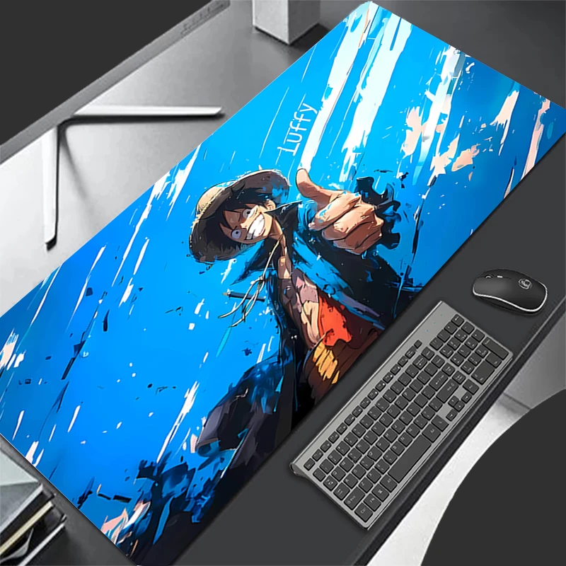 

Mouse Pad one Piece Luffy Anime Gaming Accessories Cartoon 800x300 Mousepad Gamer PC Completo Computer Keyboard Desk Mat Varmilo