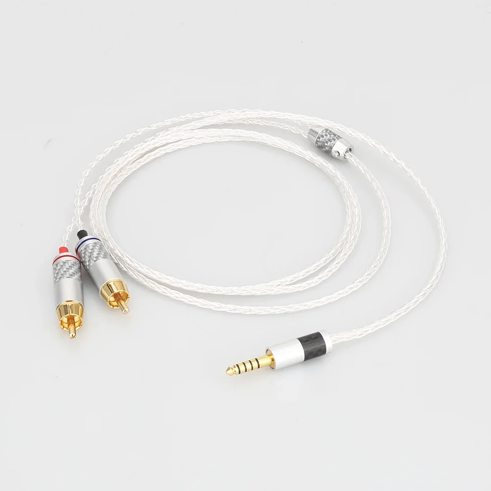 Audiocrast HIFI 4.4mm to 2 RCA 오디오 케이블, 소니 WM1A, 1Z PHA-1A, 2A Z1R, 4.4mm 업그레이드 케이블