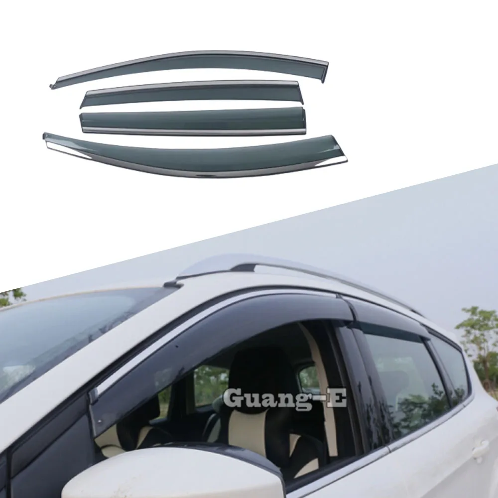 

For Ford Kuga Escape 2013 2014 2015 2016 2017 2018 2019 2020 Car Cover Stick Lamp Window Glass Wind Visor Rain/Sun Guard Vent