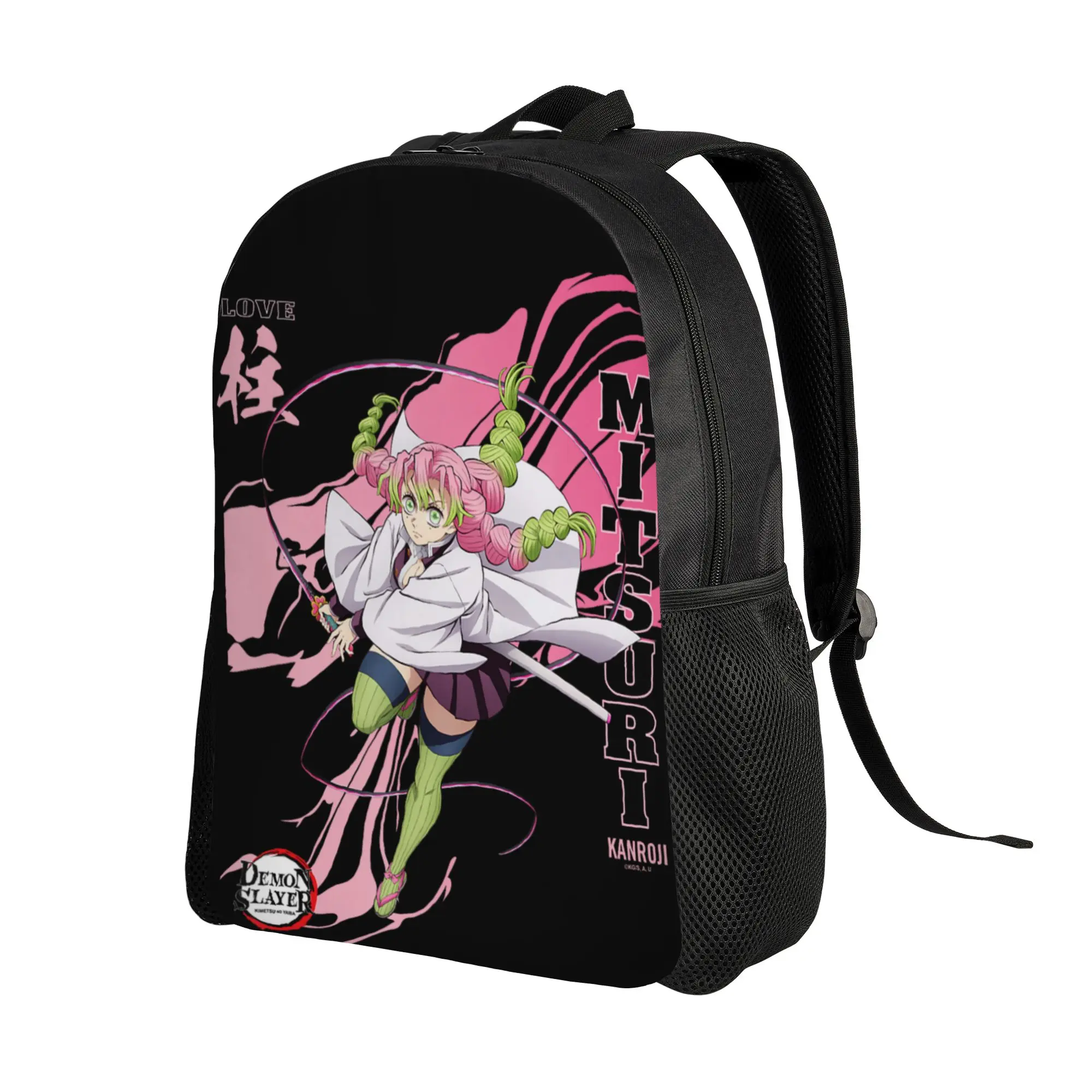 Demon Slayer backpacks Infinty Castle Mitsuri Girl Love Hashira Daypack  mochila Outdoor Large Capacity Rucksack