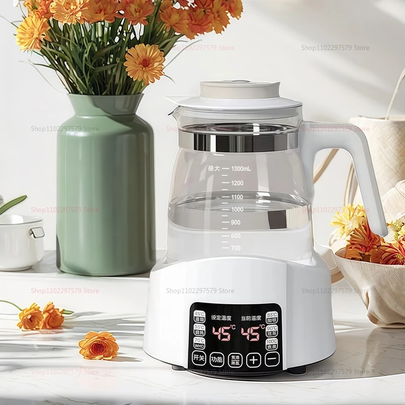 

1.3L Infant Thermostatic Milk Regulator Home Electric Kettle 24h Thermos Kettle Multi-function Temperature Control Health Kettle