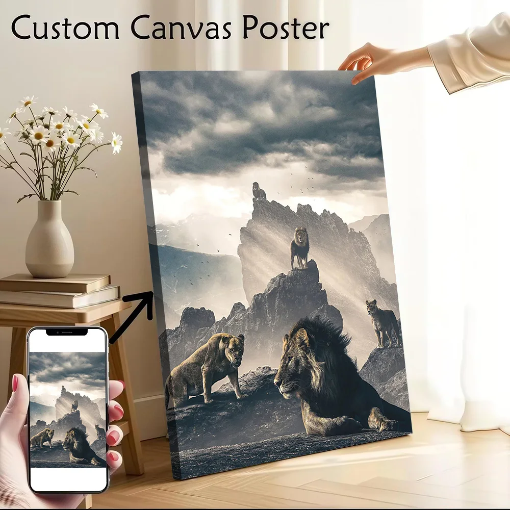 Pride Rock Poster Canvas Wall Art Custom Photo Print Modern Painting for Fans Specialty and Themed Home Decor Living Room Mural
